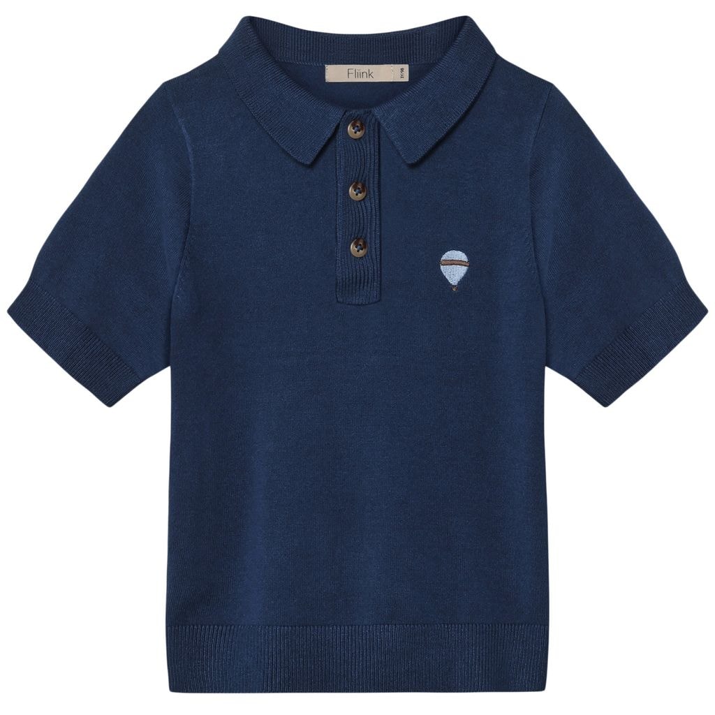 Favo Short-Sleeved Polo Insignia Blue