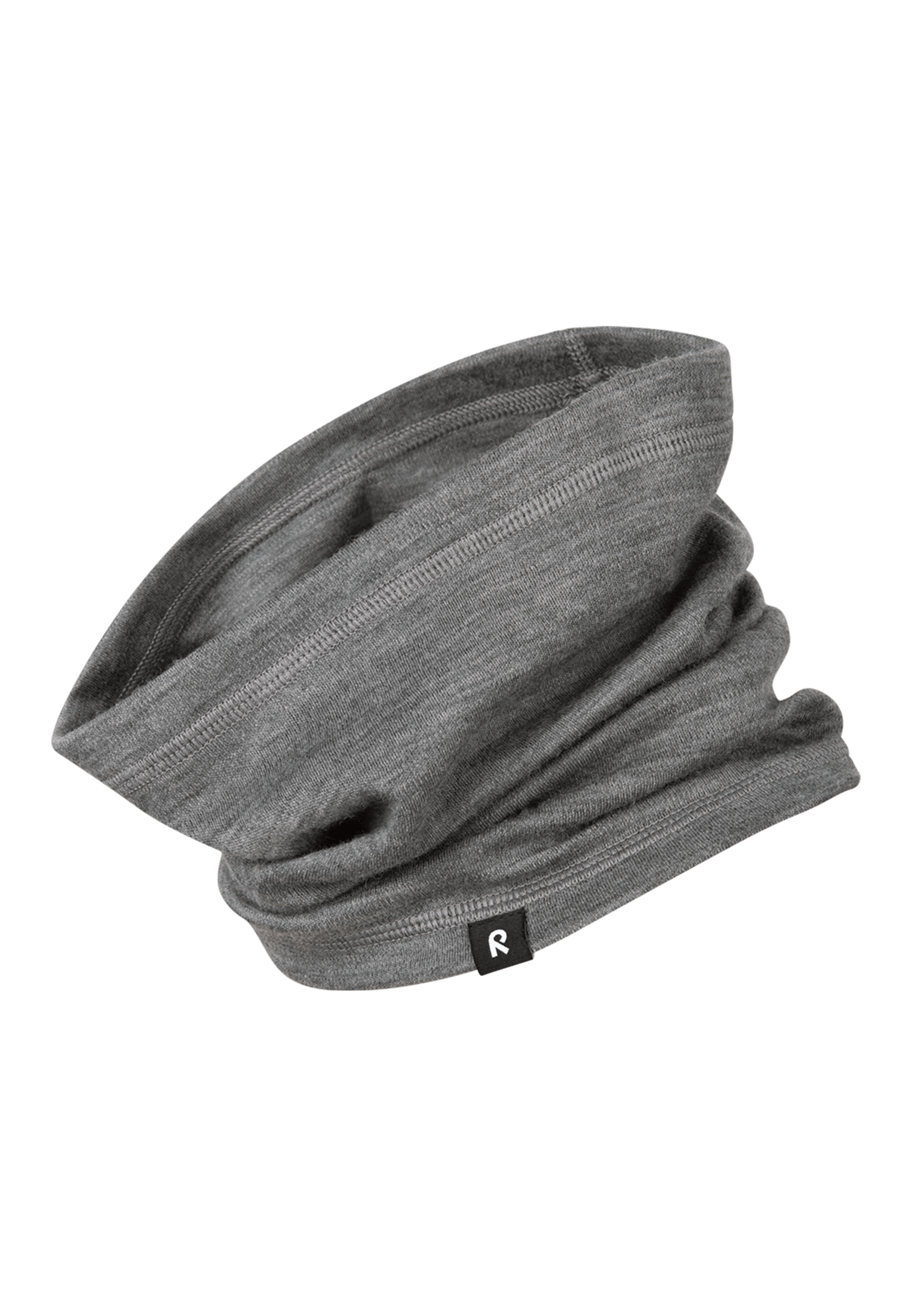 Aarni Merino Wool Tube Scarf Melange Grey