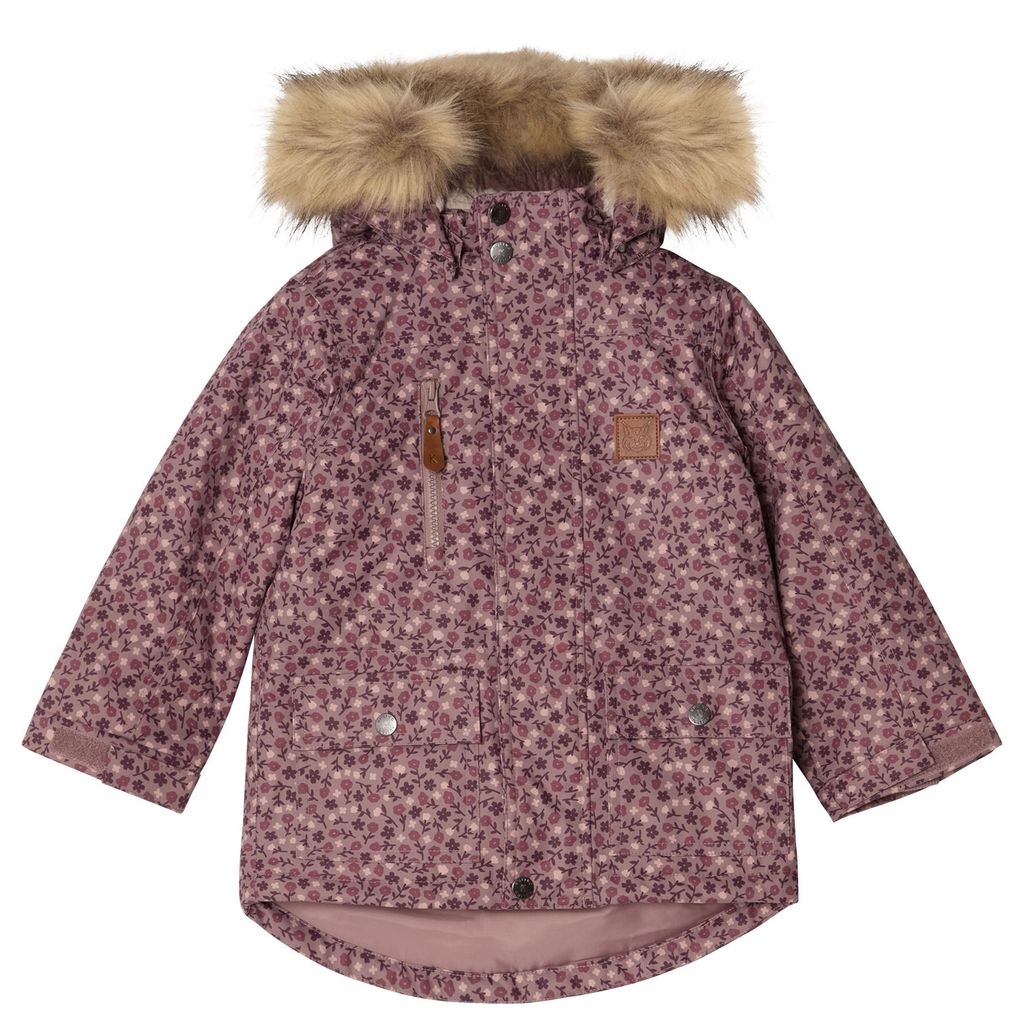 Val Thorens Blommig Parkas Lilac Flower