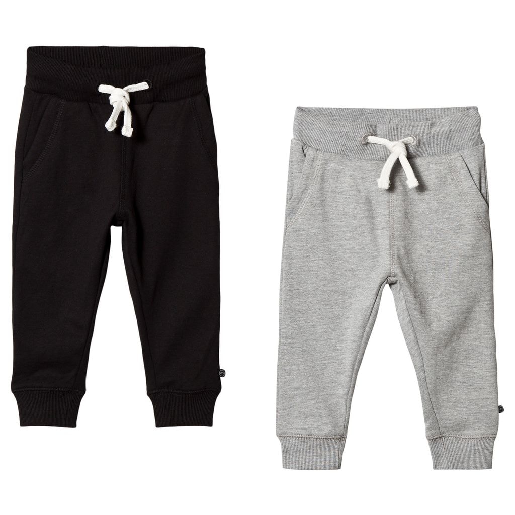 2-Pack Basic Mjukisbyxor Anthracite