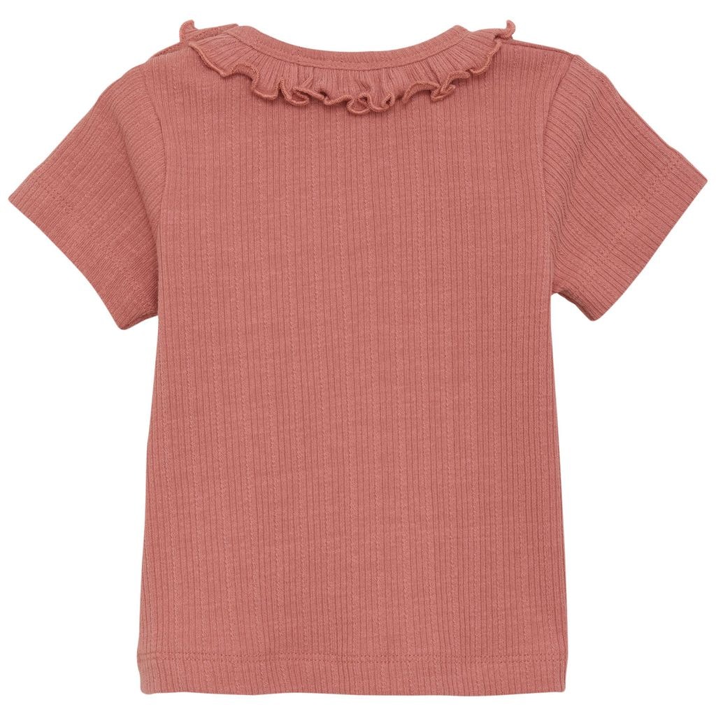 Ribbad T-shirt Old Rose