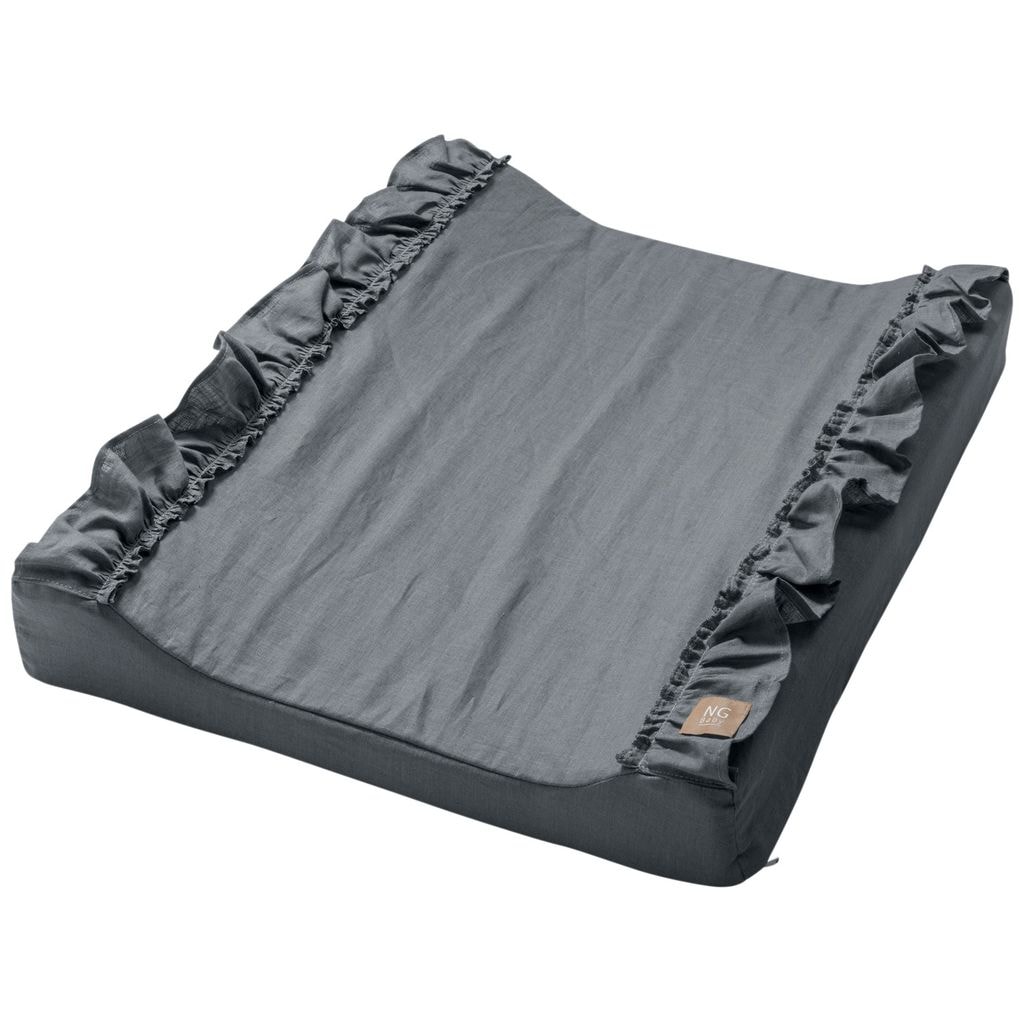 Ændring af puslepude med flæse Graphite Grey
