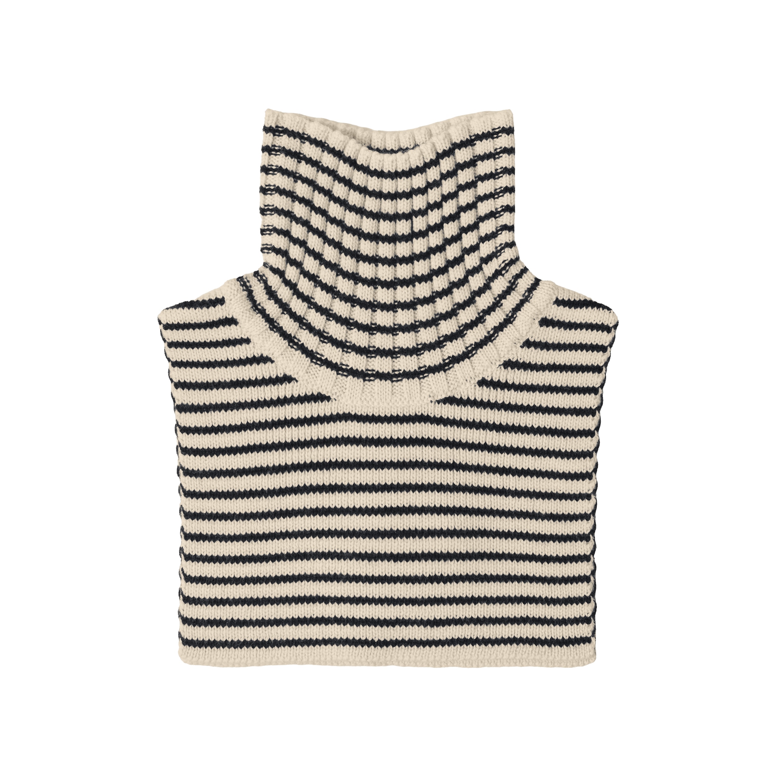 Halsedisse I Uld Ecru/dark Navy 