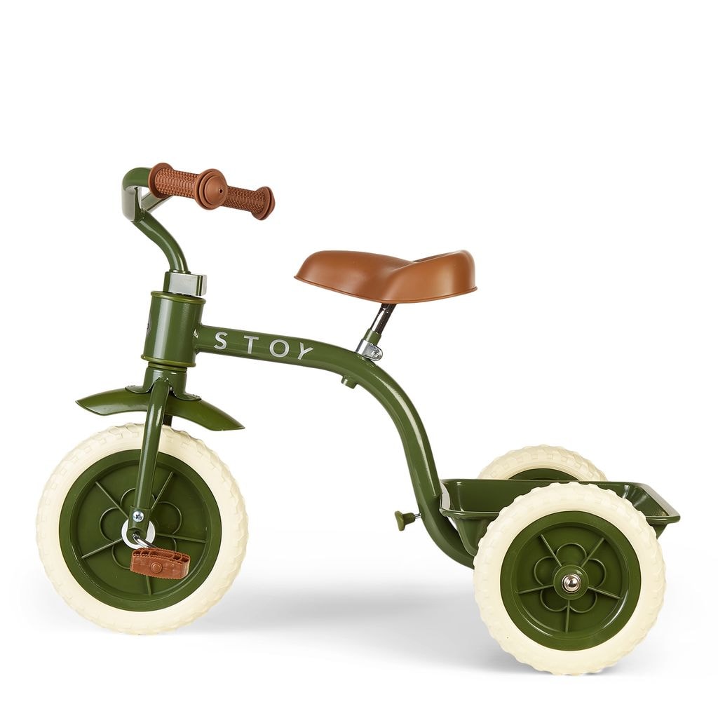 Vintage Trehjuling Army Green