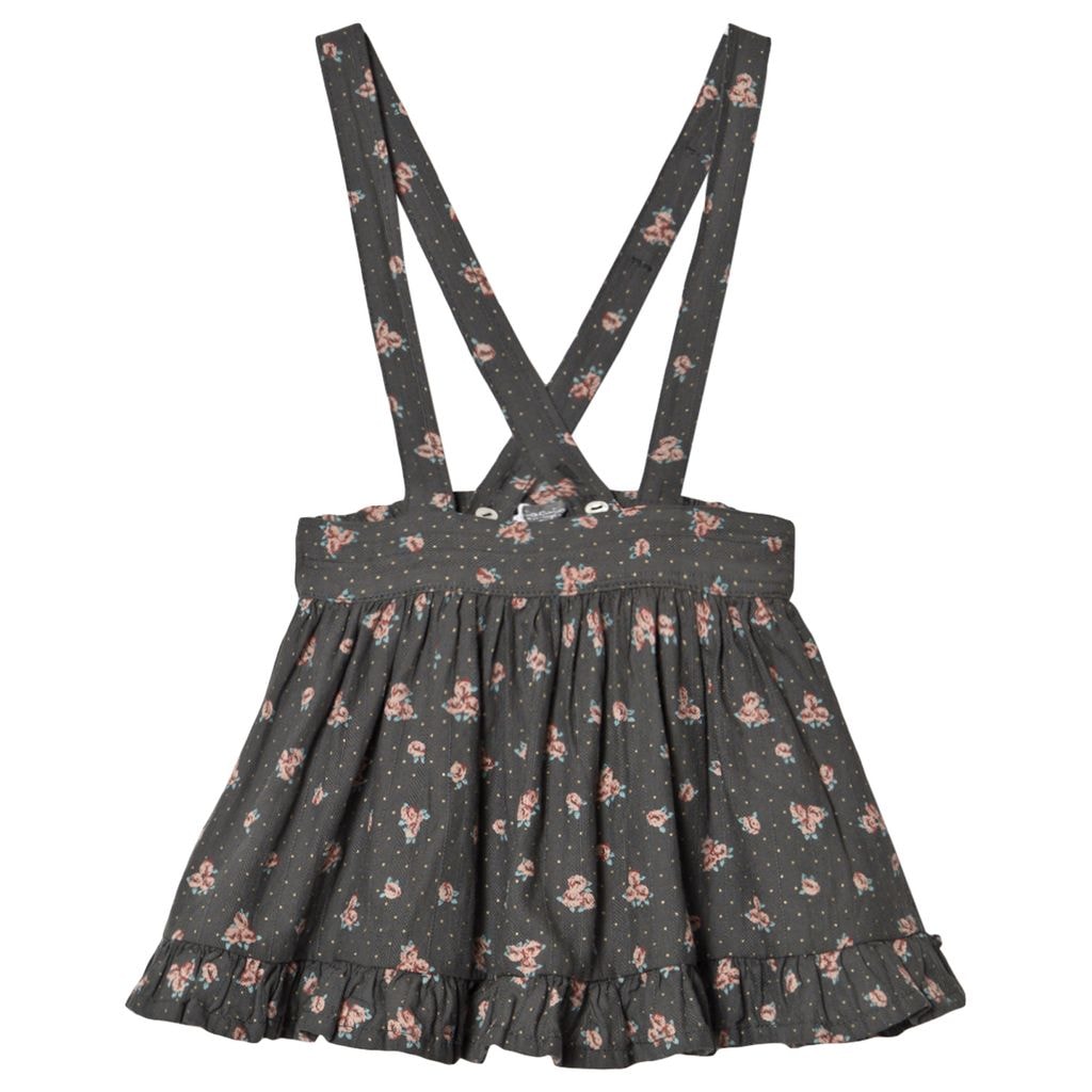 Flower Print Jumper Dark brown