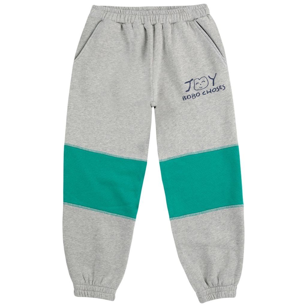 Joy Color Block 조깅 팬츠 Heather Grey