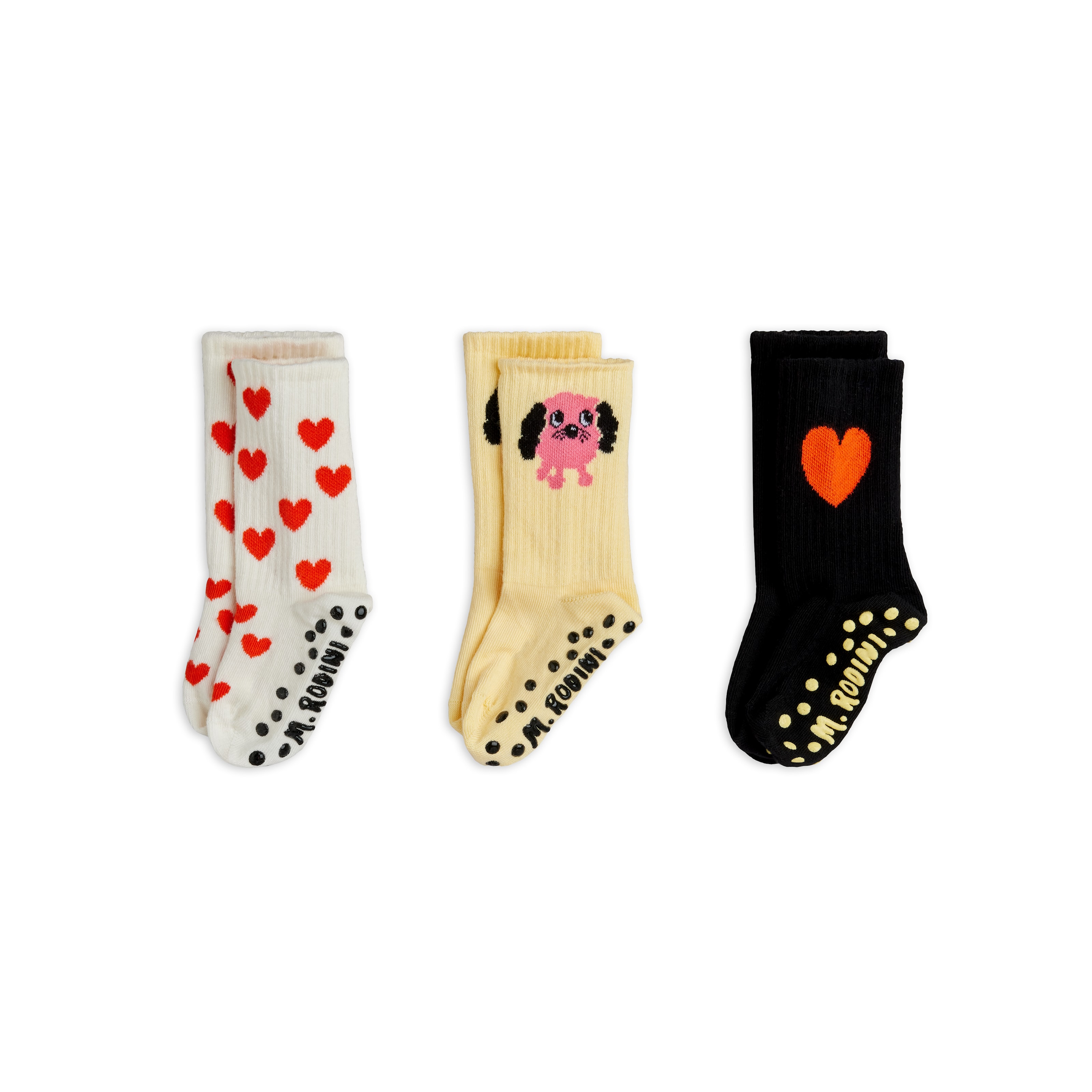Doggie 3-Pack Anti-Slip Socks Multi