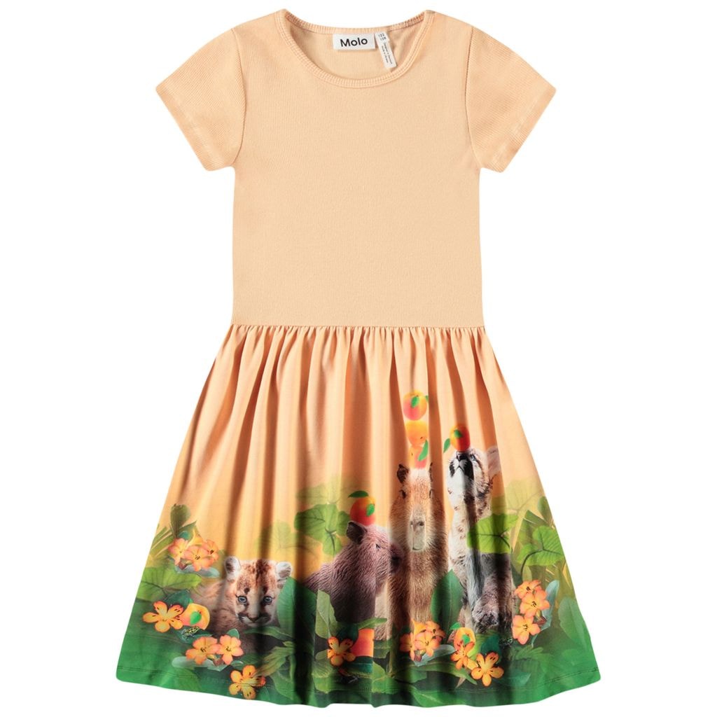 Cissa Short-Sleeved Dress Jungle Games