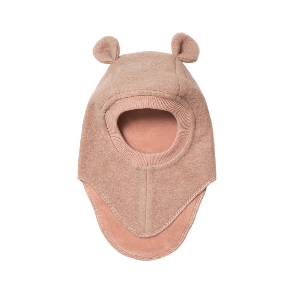Balaclava Ears Wool Rose Melange