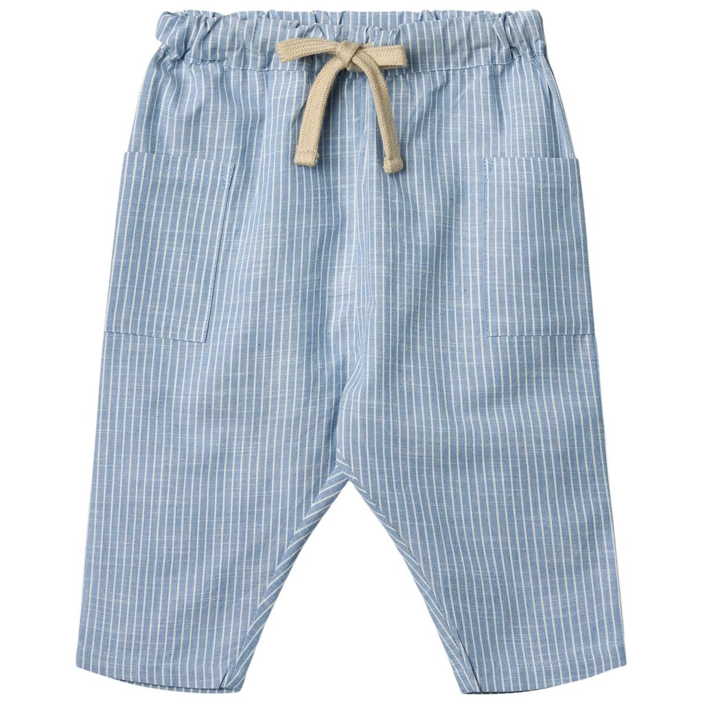 GOTS Arne Byxor Blue Stripe