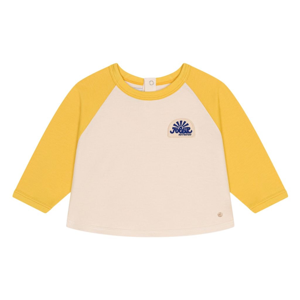Color-blocked Baby Sweatshirt Yellow