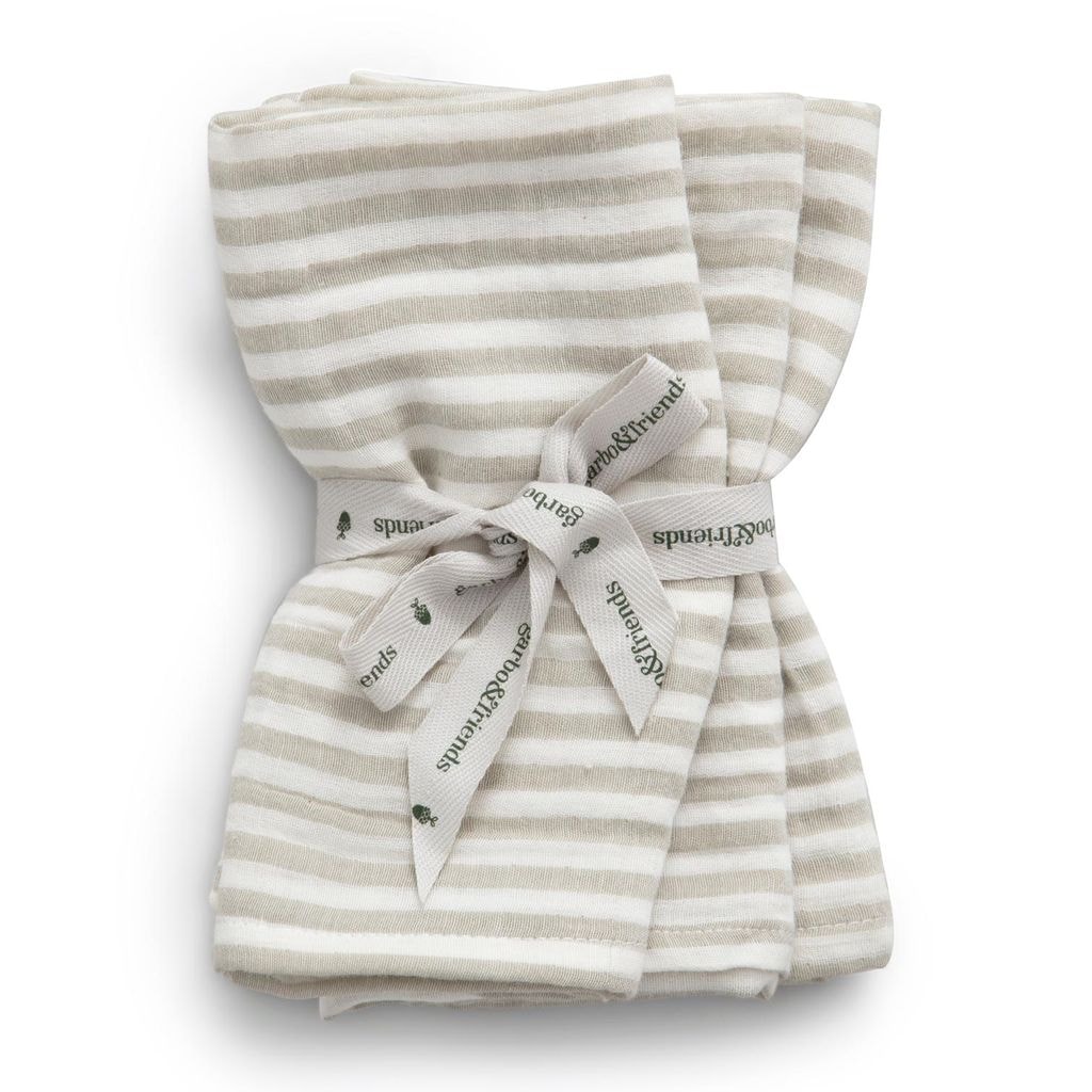 3 Striped Wash Cloths Anjou