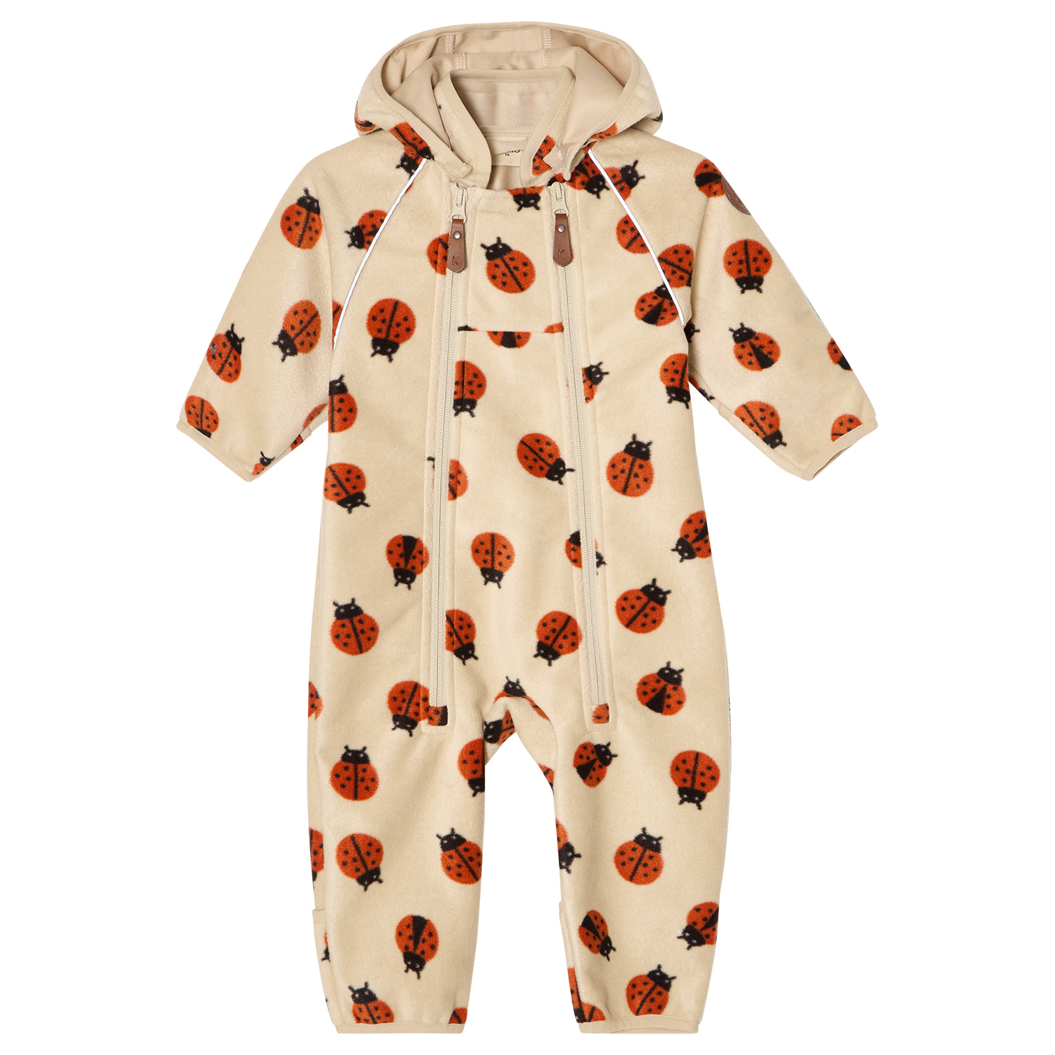 Livigno Vindfleeceoverall Ladybug