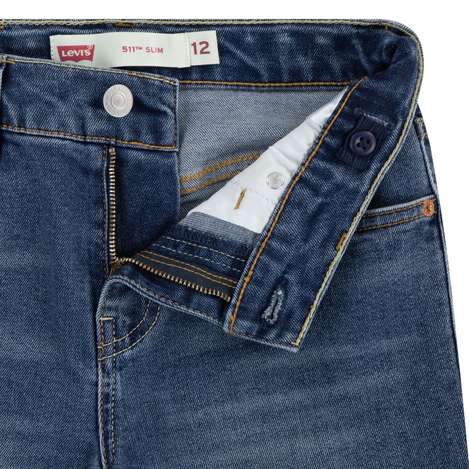 New 511 Slim Fit Denim Short Goldenrod