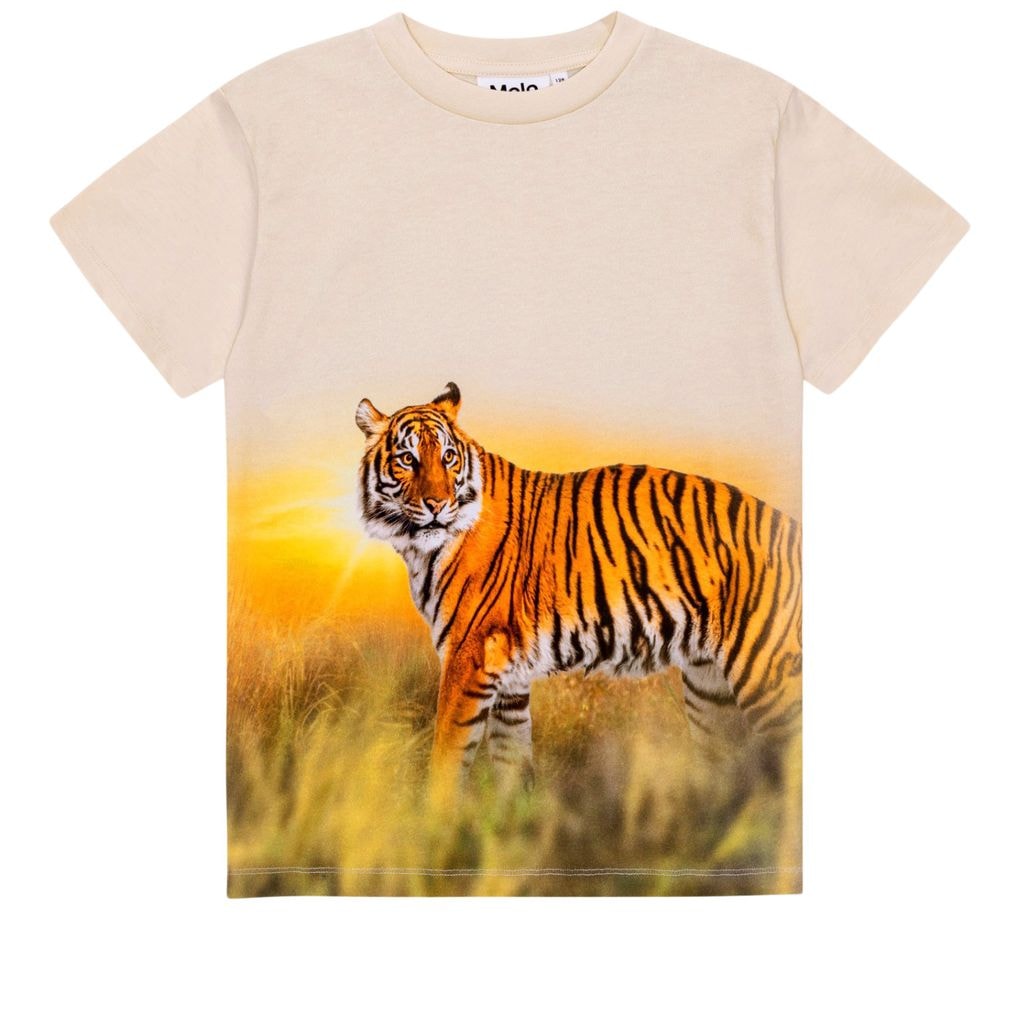 GOTS Roxo T-paita Tiger Sand
