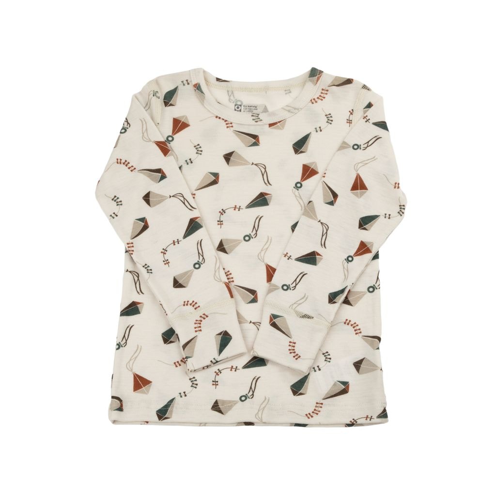 Långärmad blus Off White