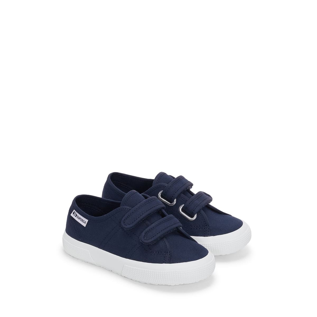 3750 Leggera Kids Straps Sneakers Navy White