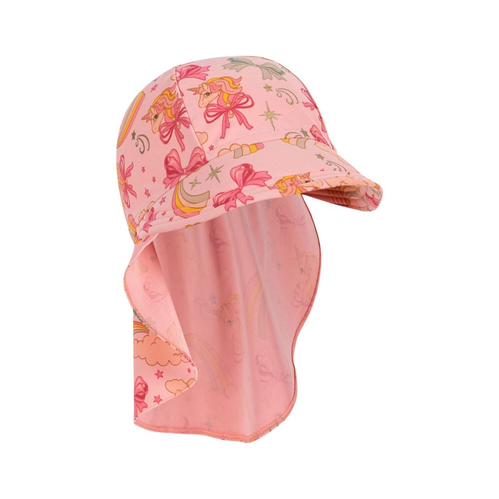 GOTS Manuca Frill Sun Hat Rainbow Bow