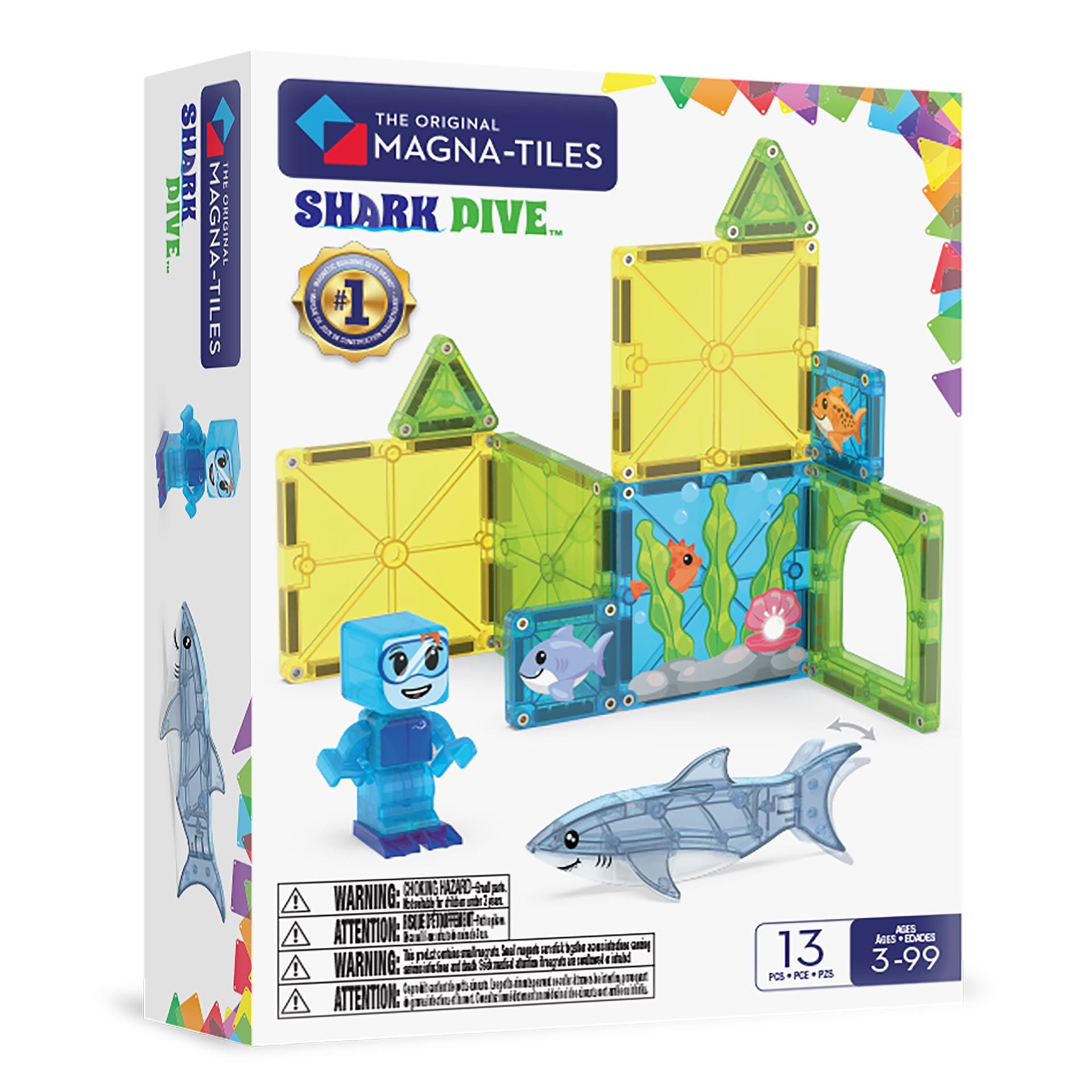 Magna-Tiles 13 Stk. Shark Dive