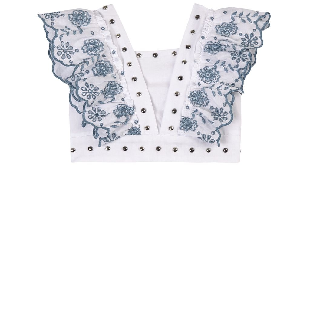 Anglaise Top White