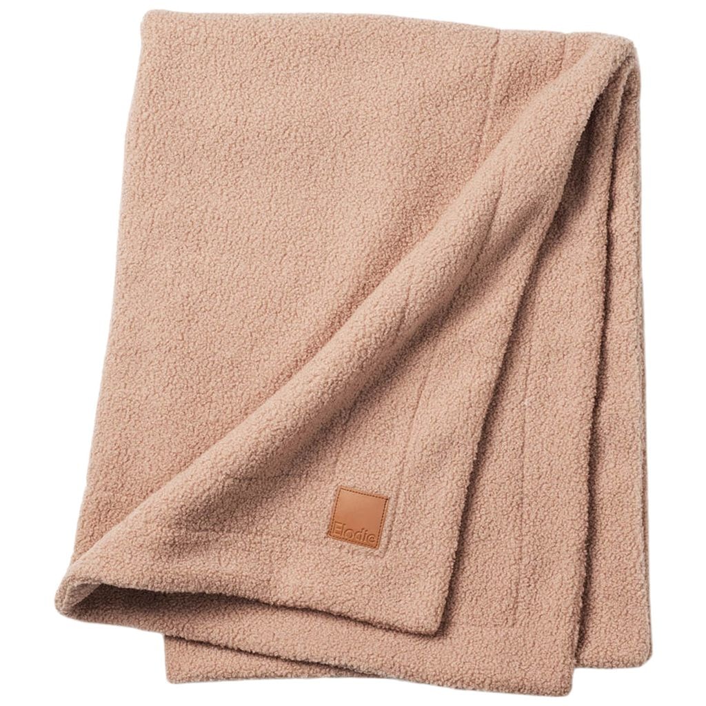 Pledd I Perlefløyel Pink Bouclé