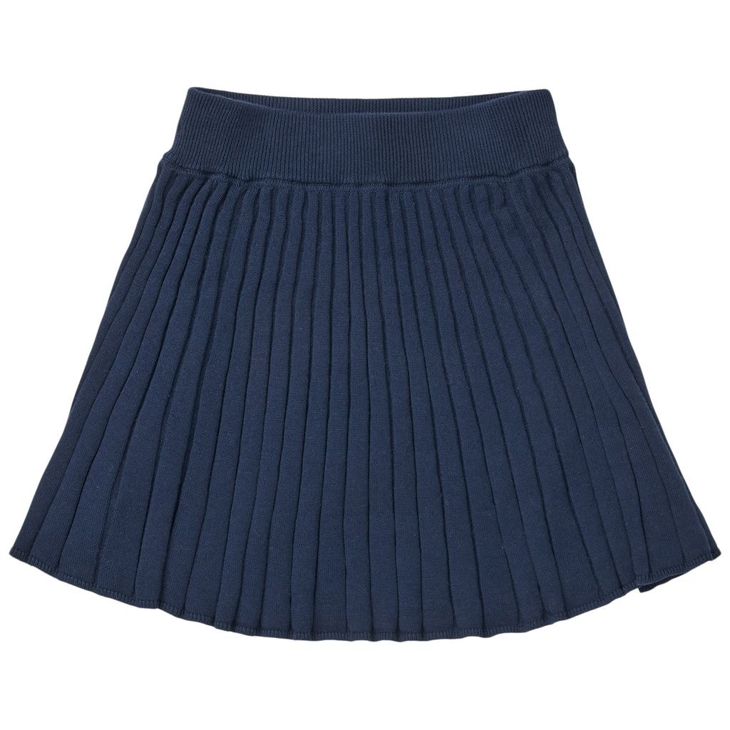Stickad Kjol Dark Navy