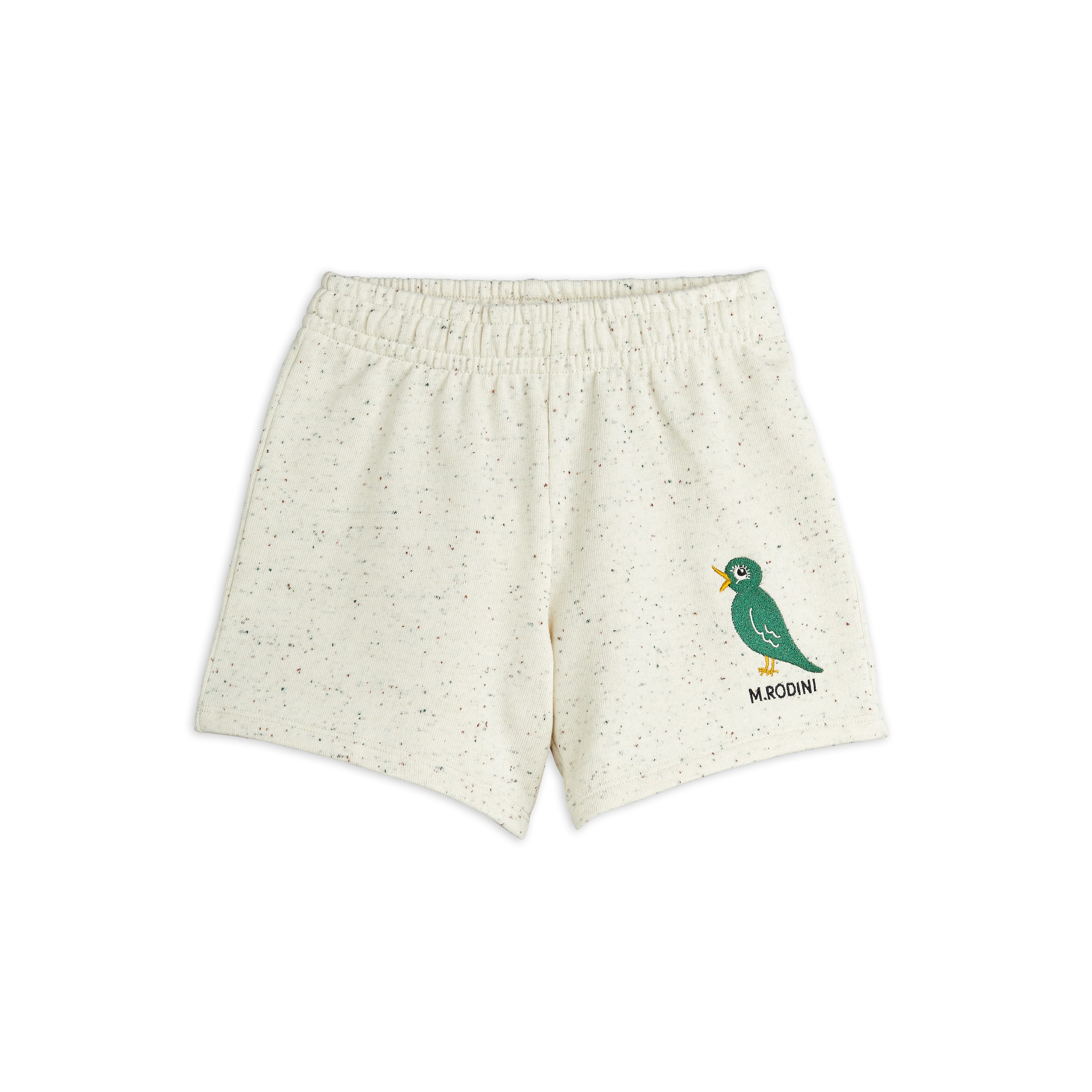 GOTS Bird Emb Sweatshorts Offwhite