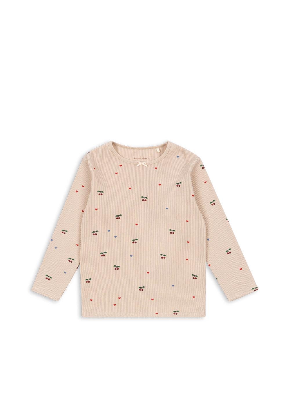 Ella Ls Tee Gots Cherry Coeur Blush
