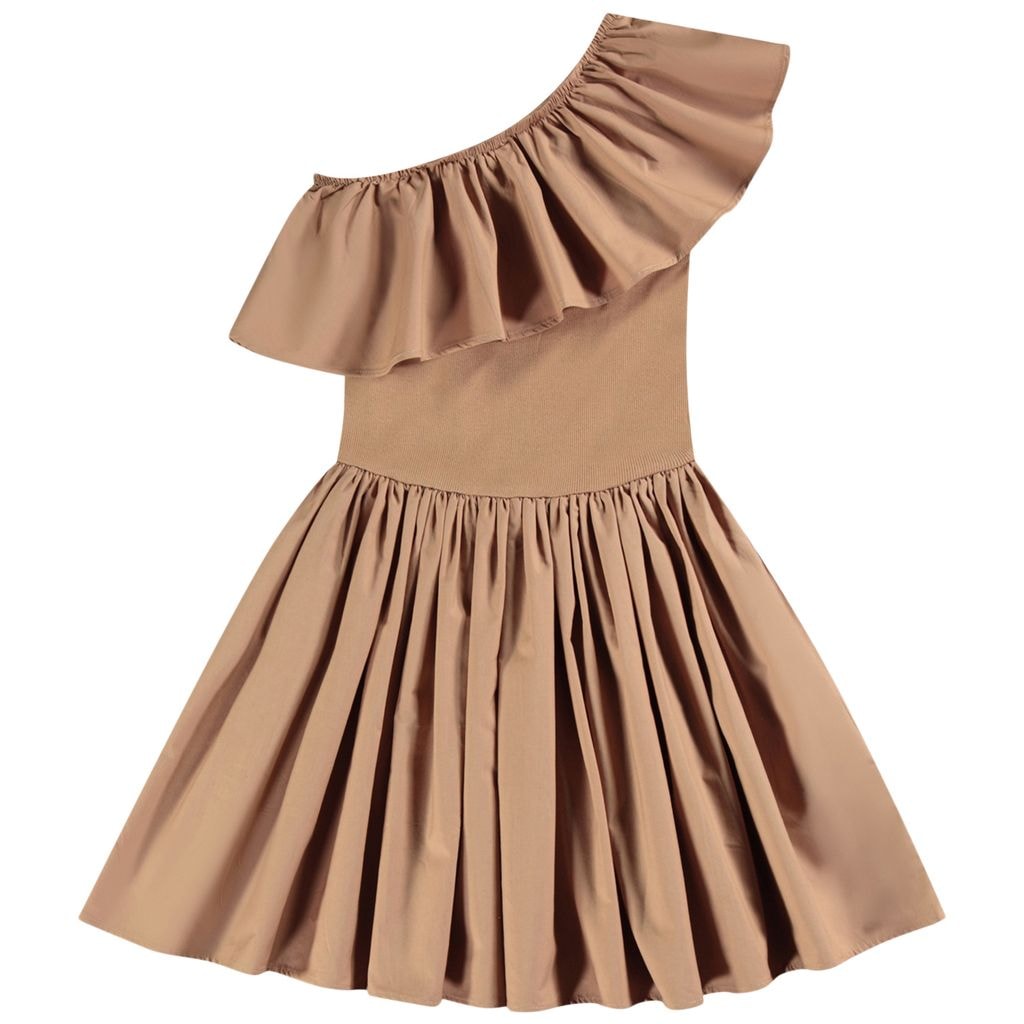 Chloey Short Sleeve Dress Sandalwood