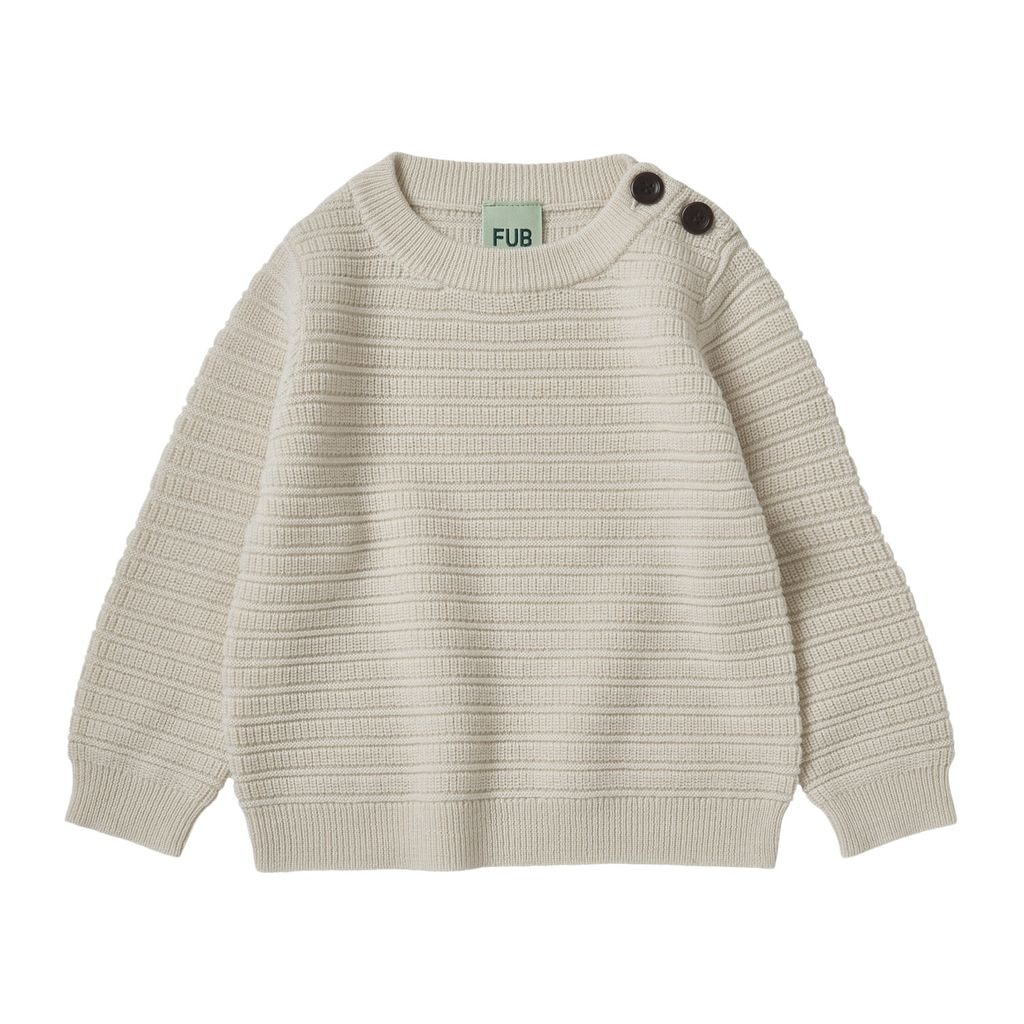 Baby Knitted Sweater Ecru