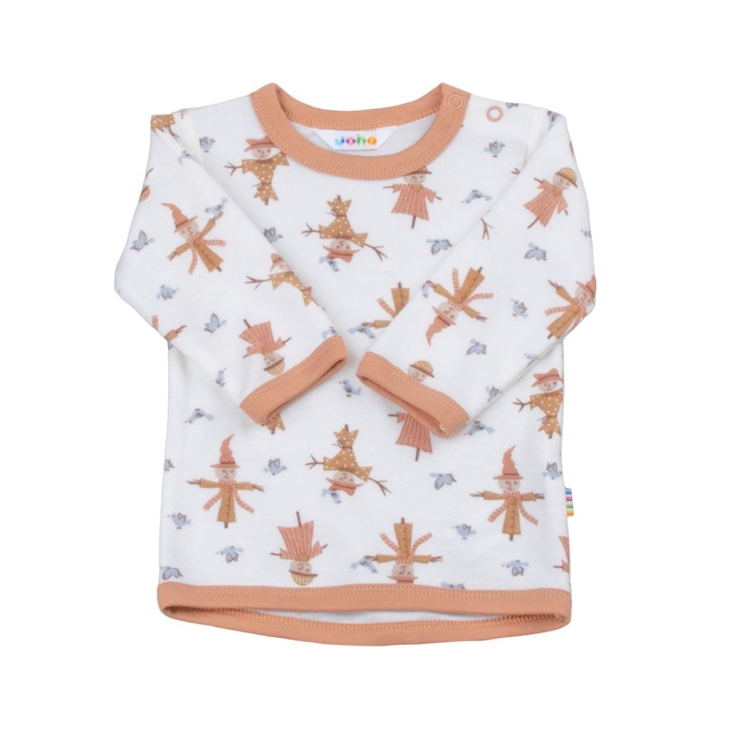 Långärmad blus i Off White