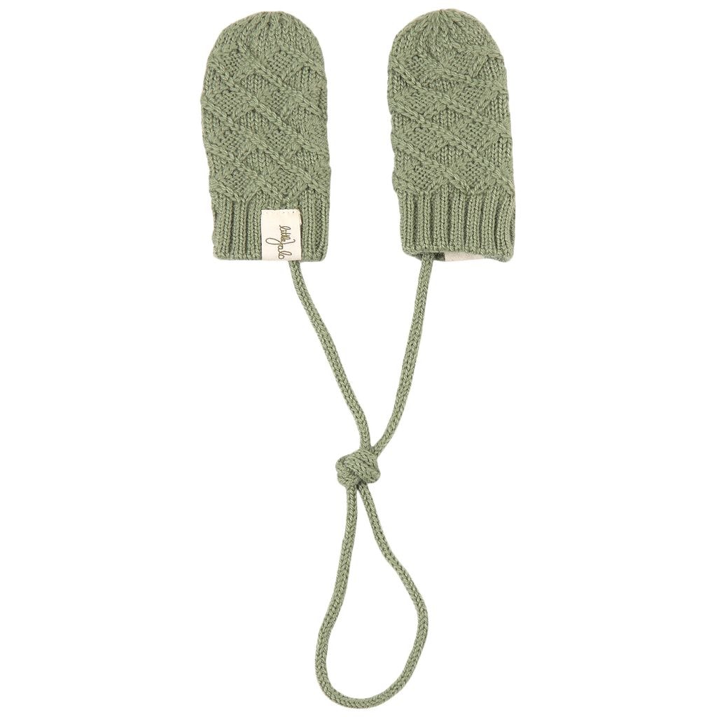 Strikkede Babyvanter Khaki