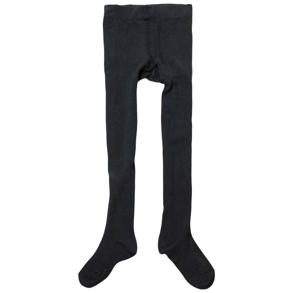 Wool rib tights Navy