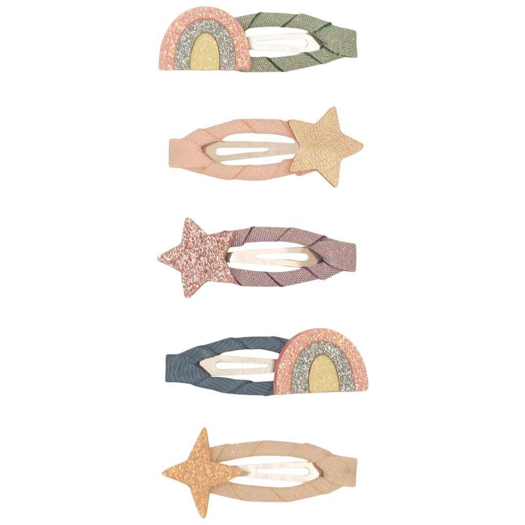 Mini Rainbow & Star 5 Hair Clips Dreamland