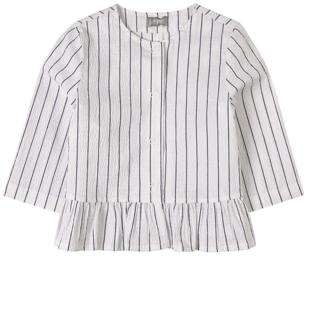 Striped Jacket White
