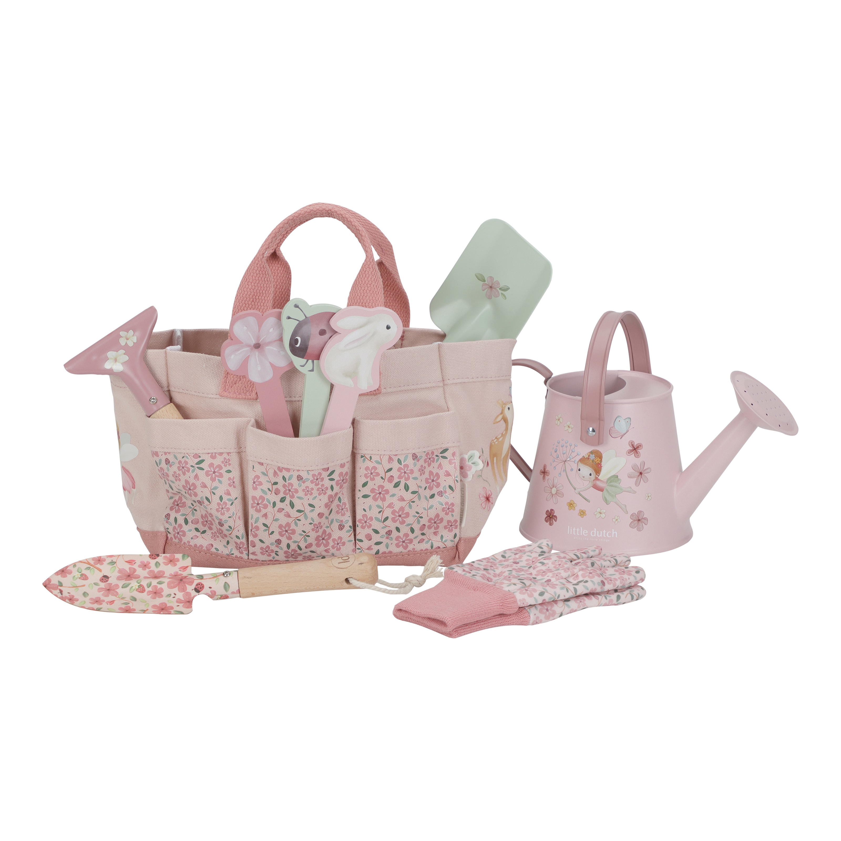 Fairy Garden Hageredskapssett Med 10 Deler Pink
