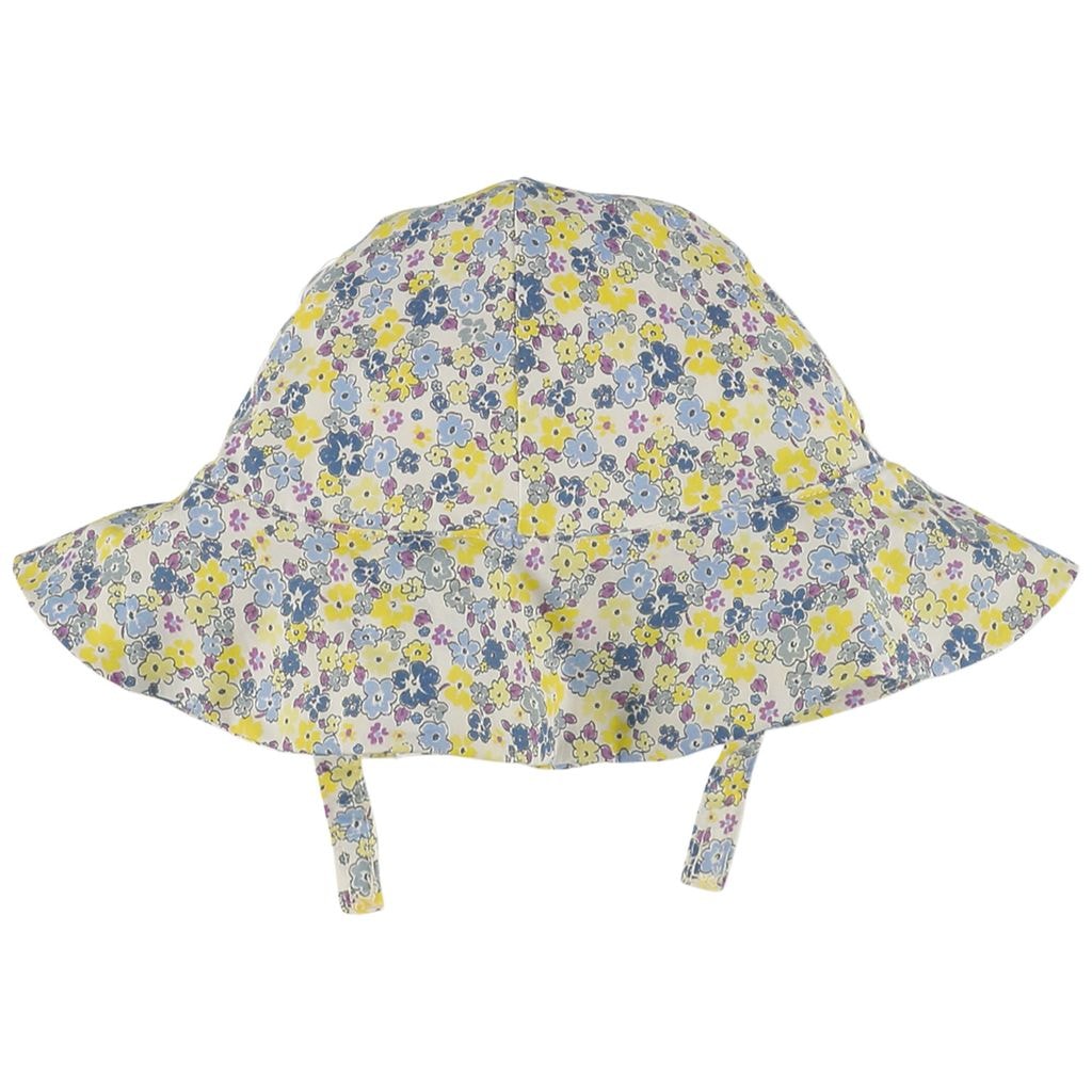 Garden Liberty Floral Sun Hat White