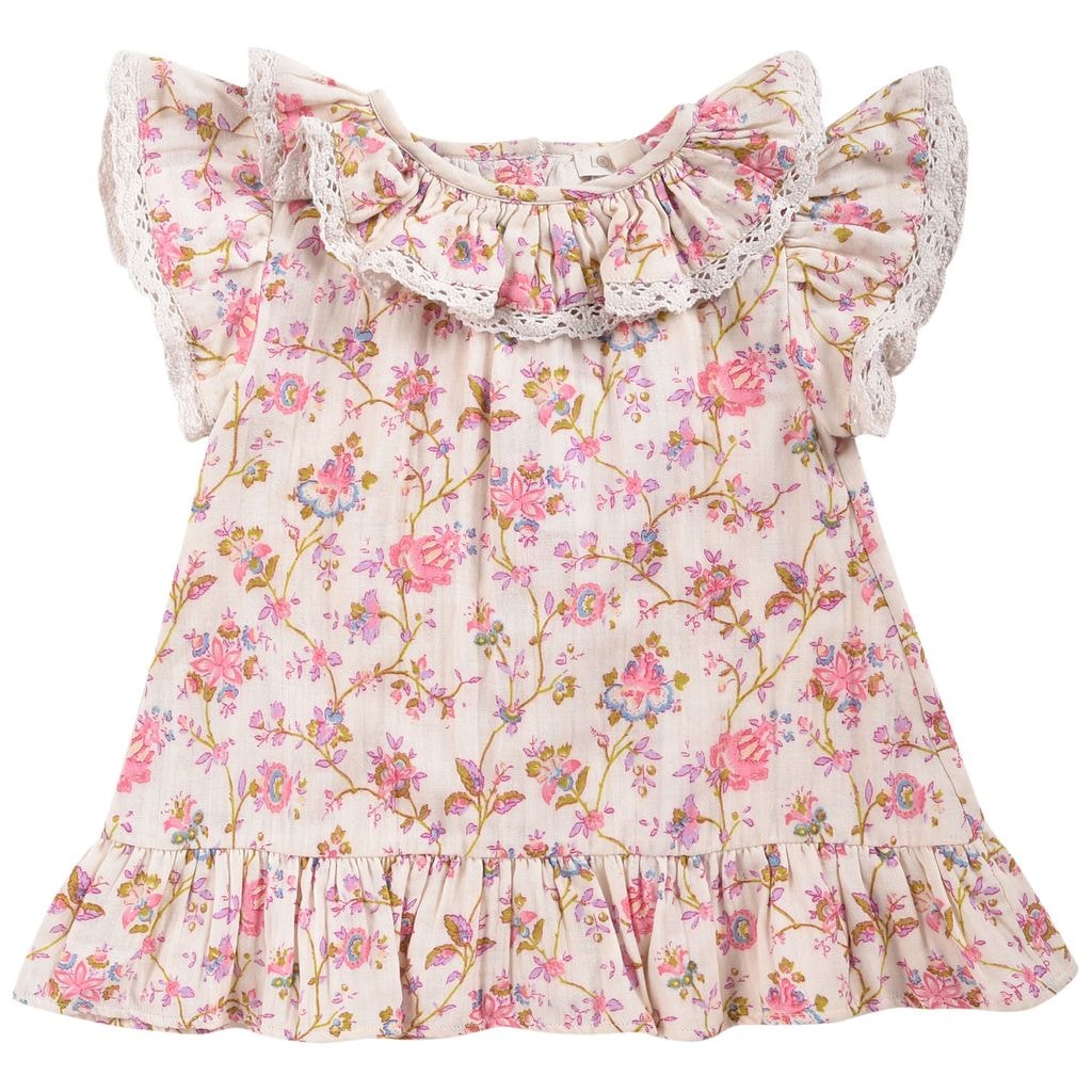 Natiya Baby Dress Cream Bucolia Fields