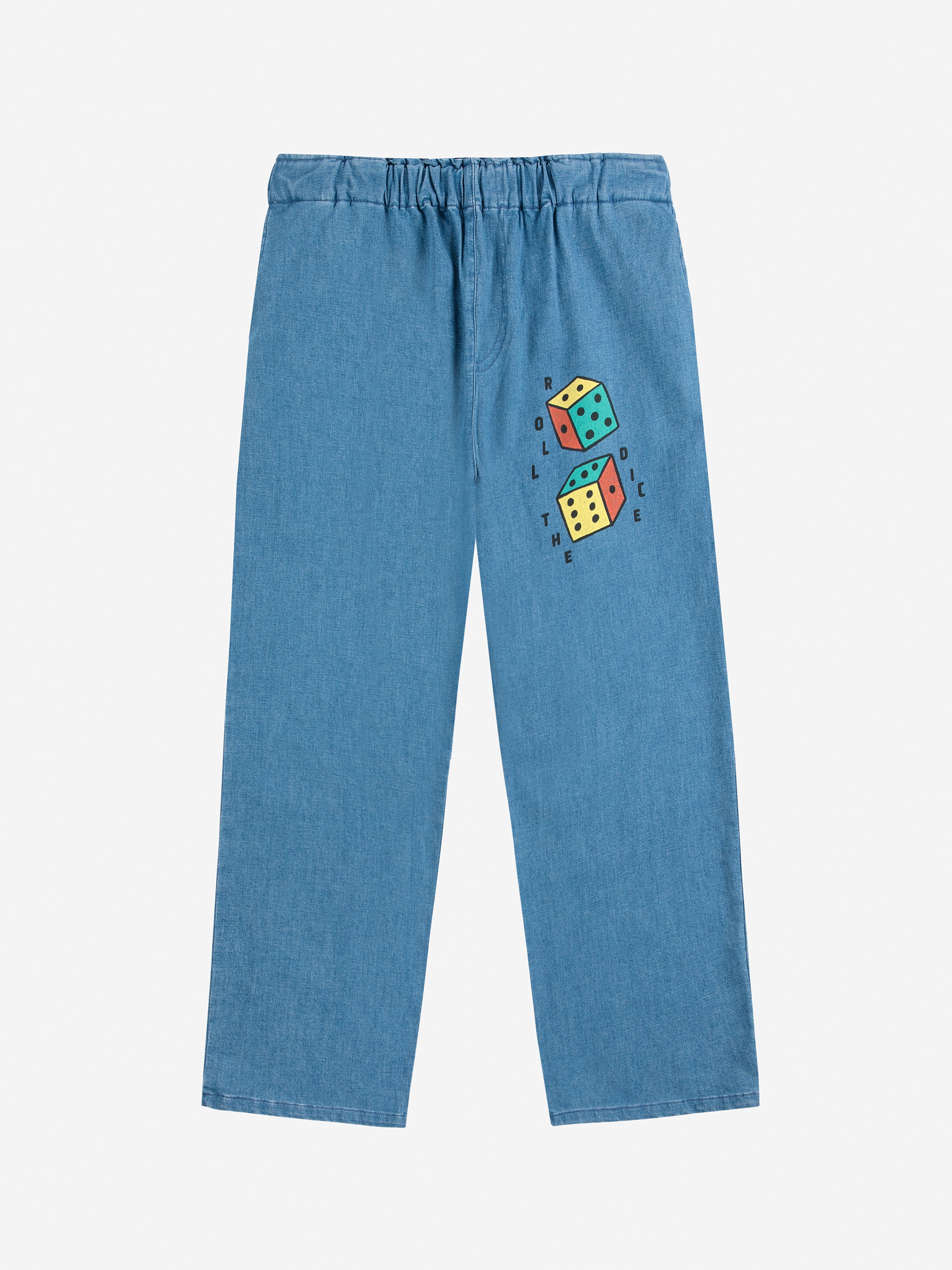 Roll The Dice Denim Pants Navy Blue