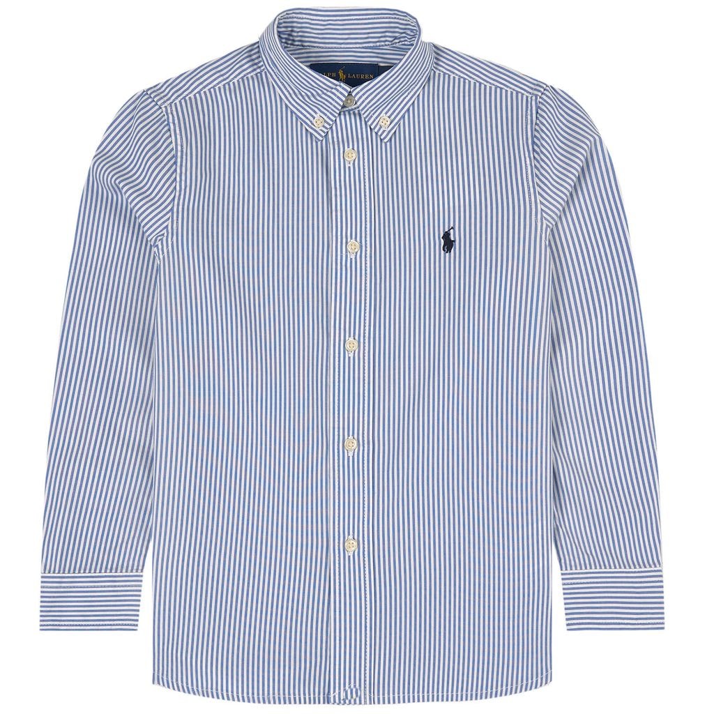 Slim Fit Striped Oxford Shirt Bsr Blue White