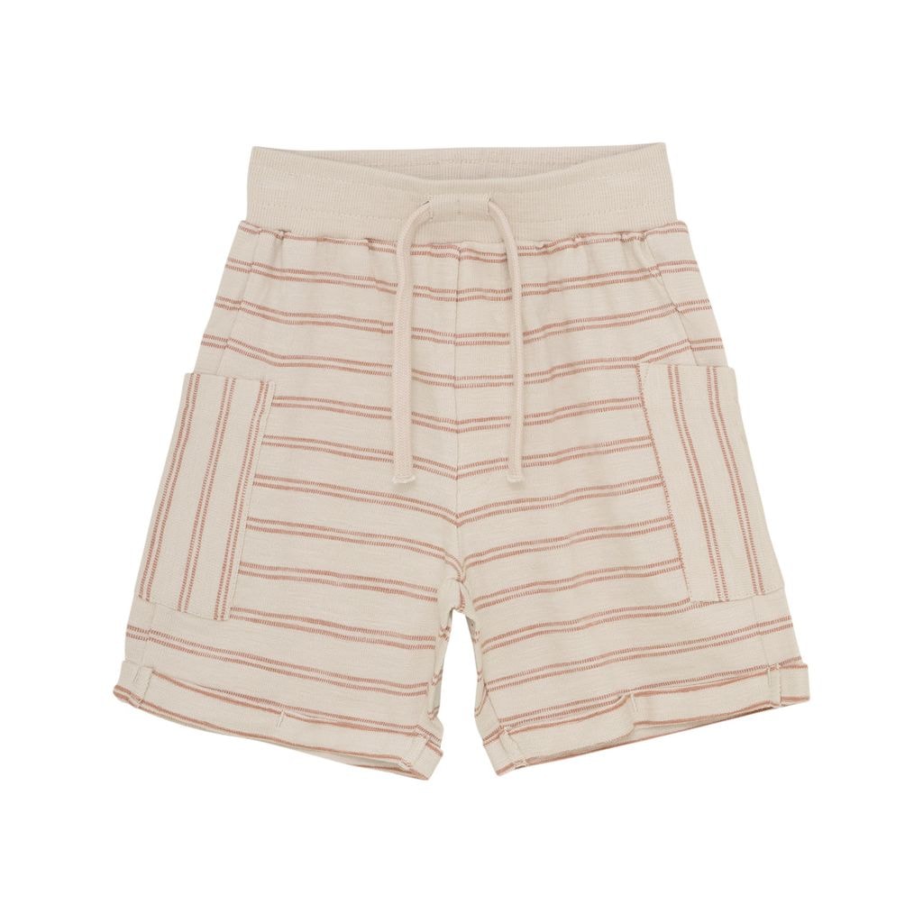 GOTS Striped Shorts French Oak