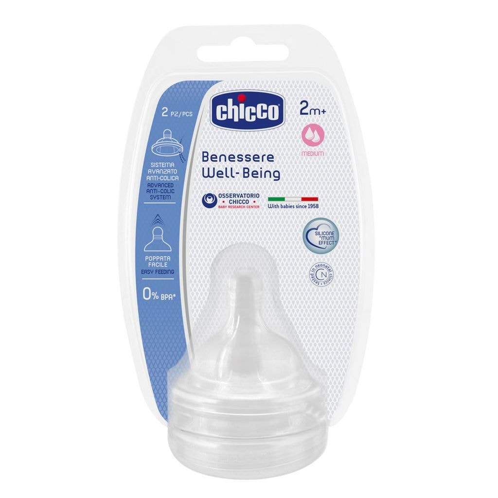 Well-Being Teat 2m+ Silicone 2 Pack