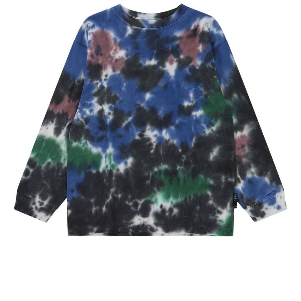 GOTS Rube Long Sleeved T-Shirt Night Sky Dye