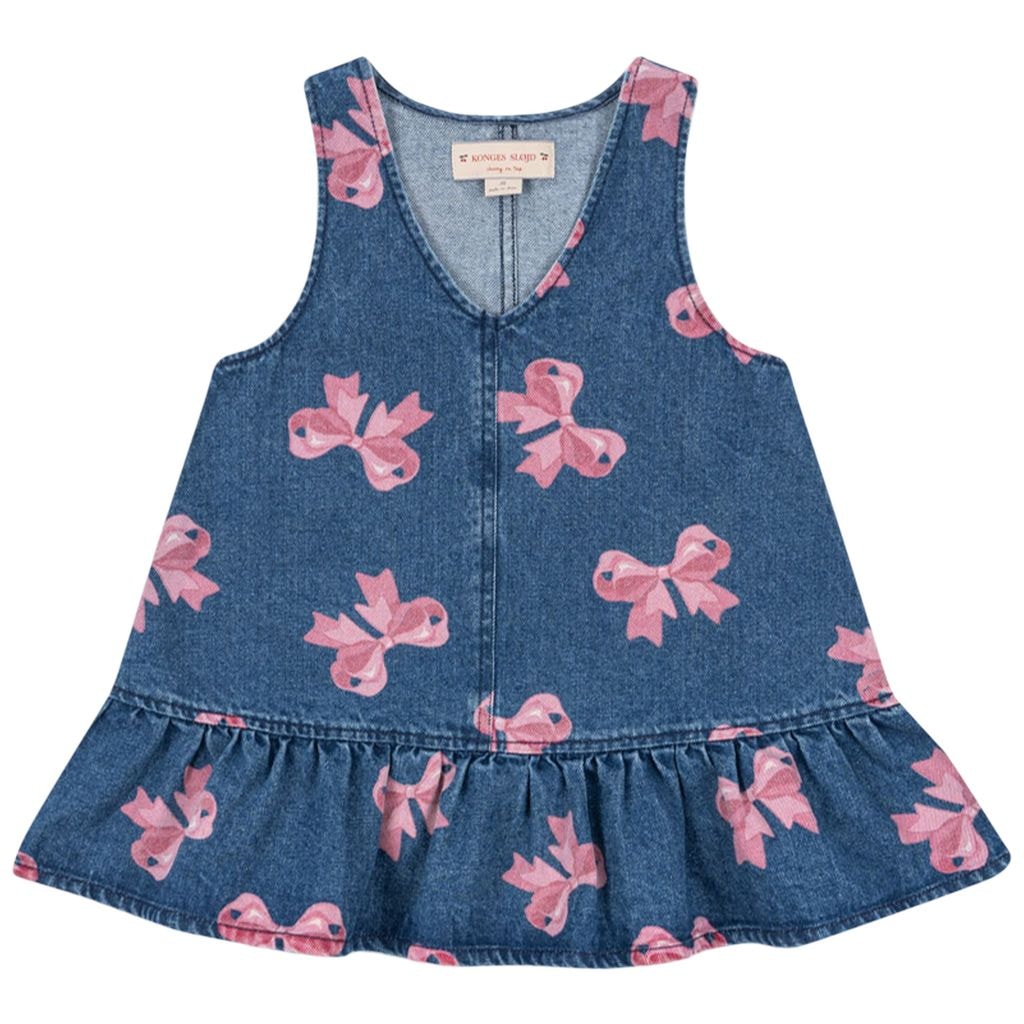 GOTS Magot Denim Dress Bella Bow