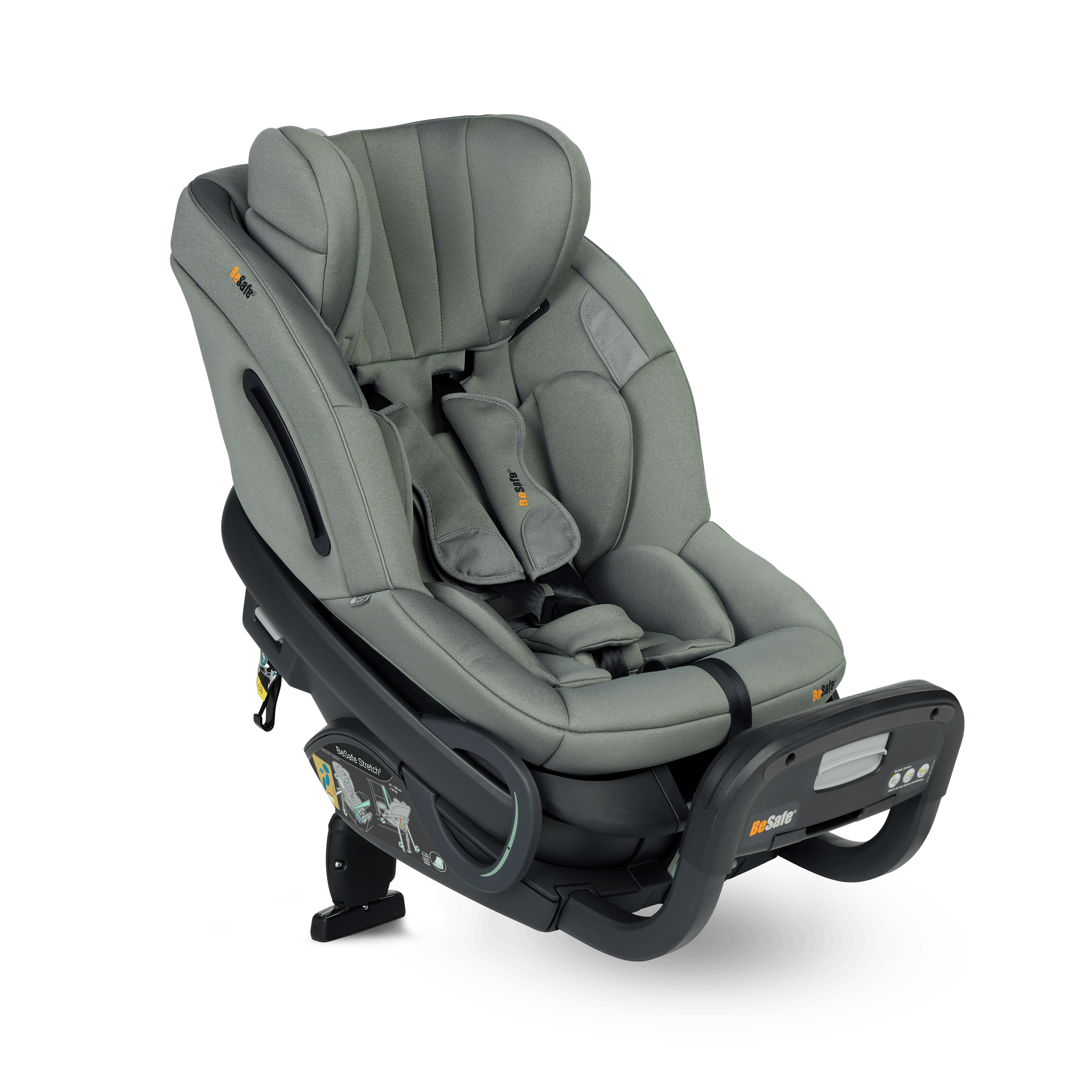 Stretch² Bilbarnstol 6M-7Y / 61-125 Cm Meadow Green Soft Breeze