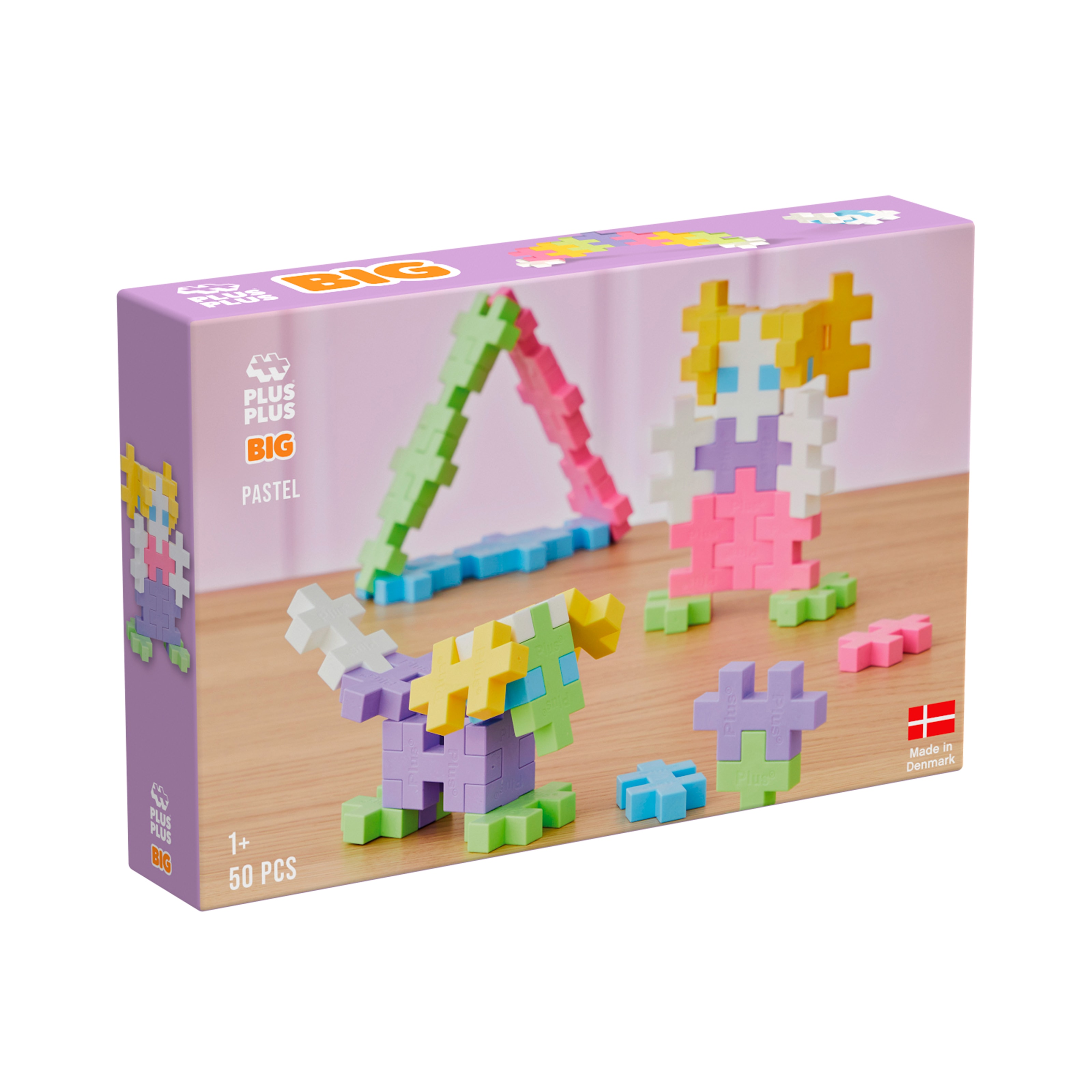 Plus-Plus BIG Pastel Mix - 50 Pieces Mix 
