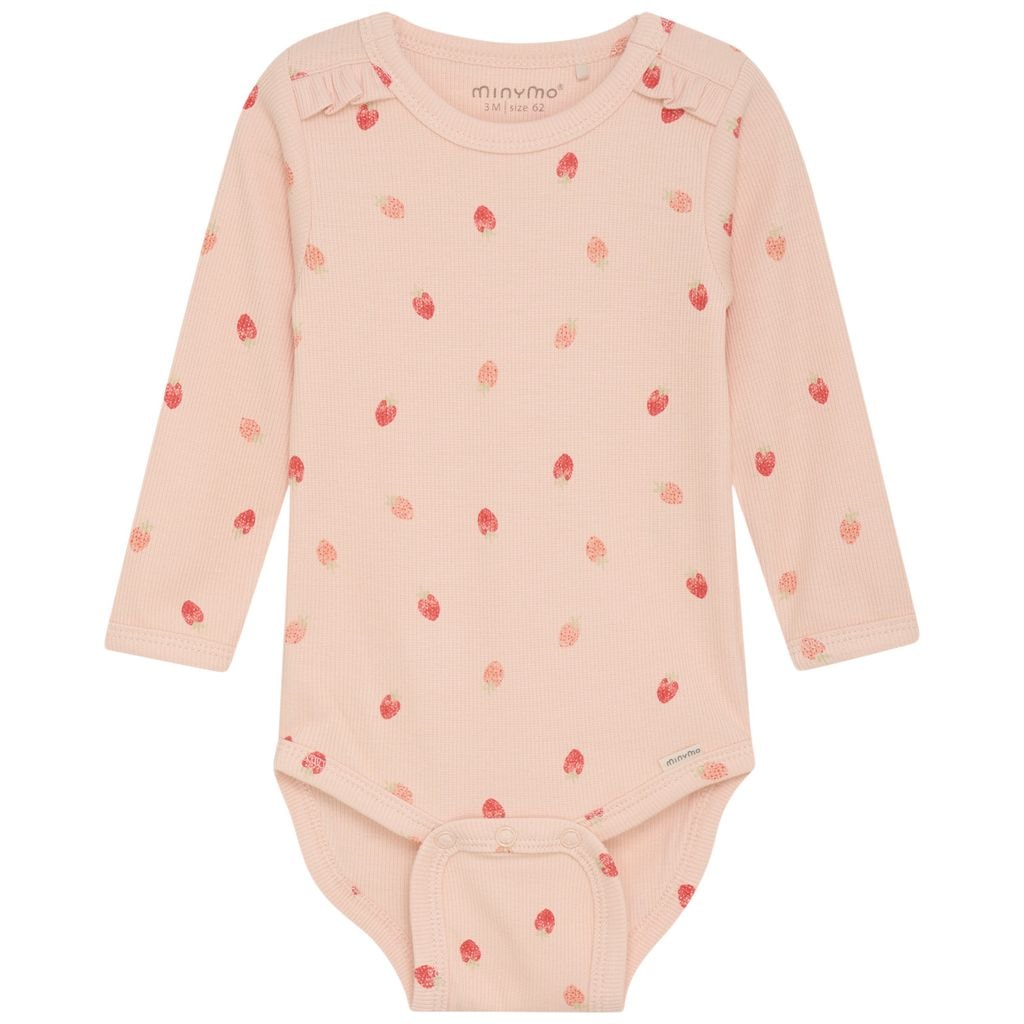 Mønstret Ribbet Babybody Spanish Villa
