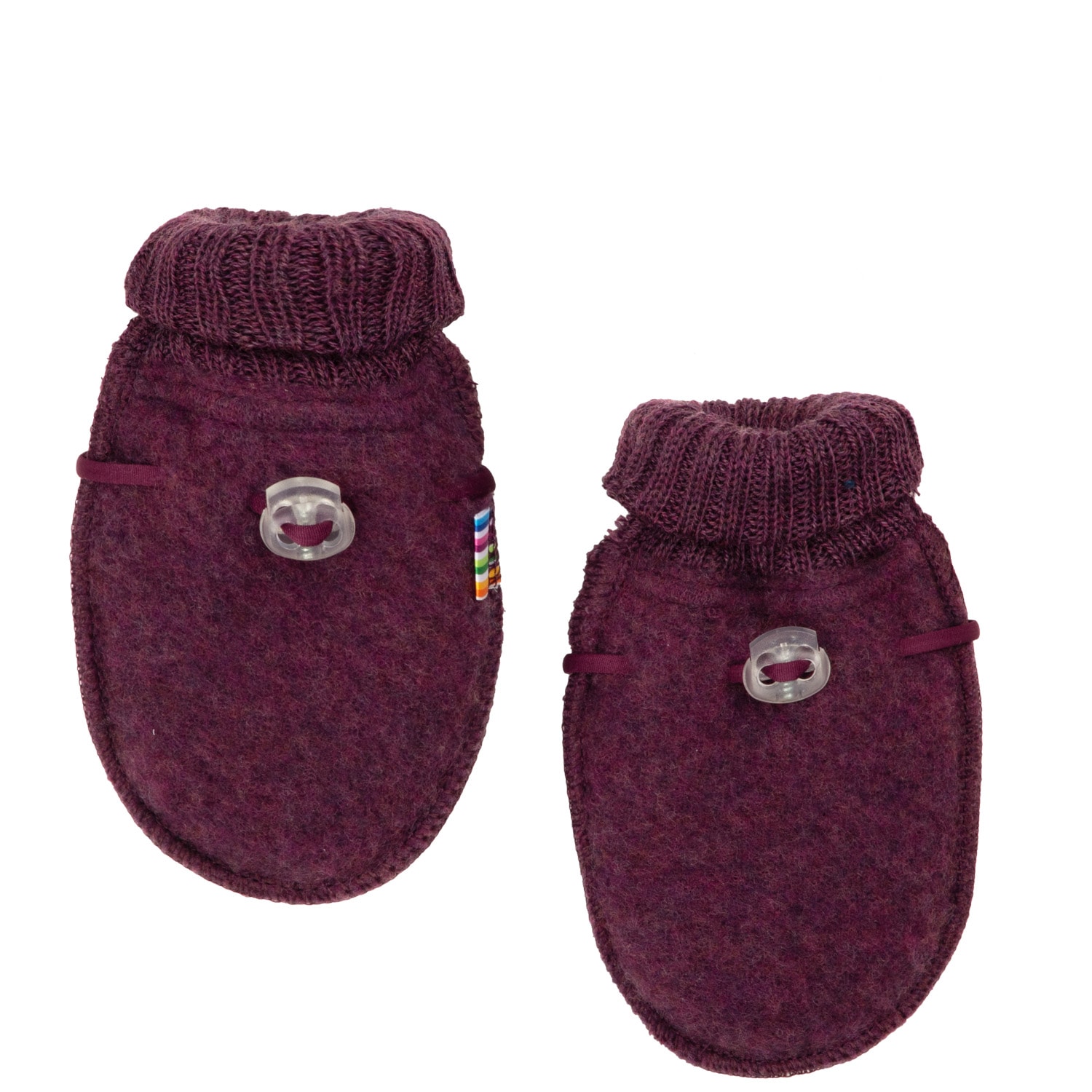 Soft Wool Mittens Plum 