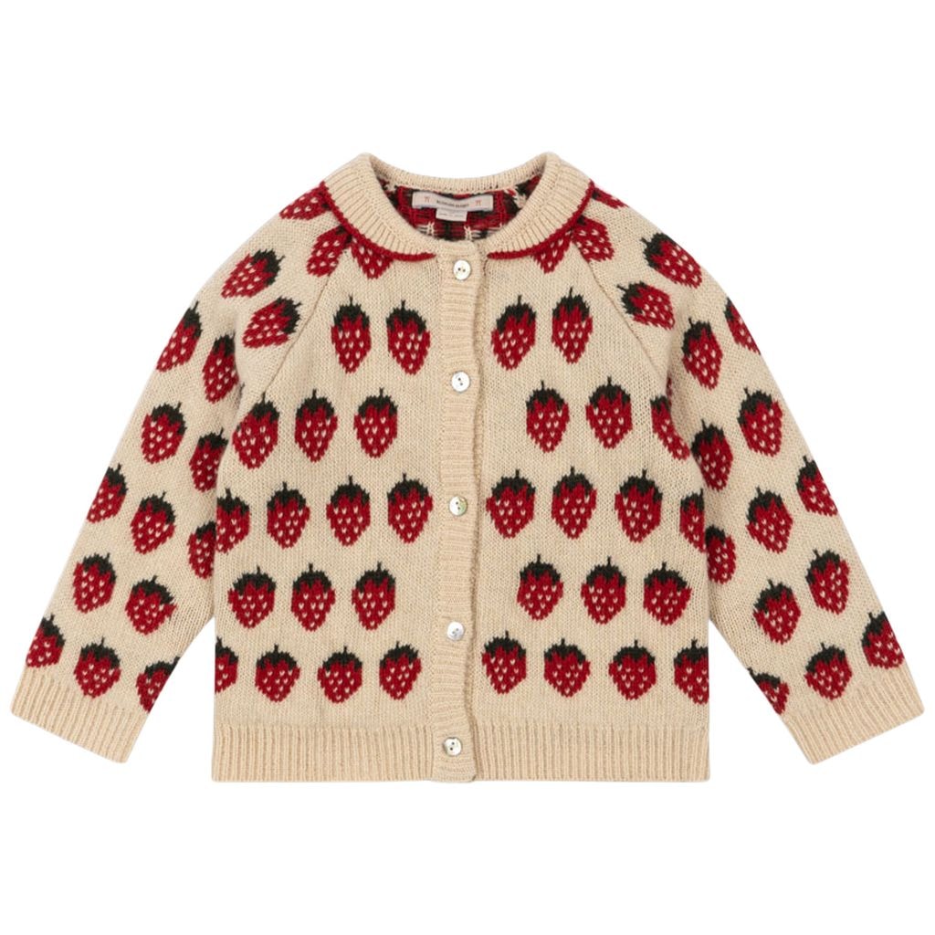Belou Knit Cardigan Strawberry
