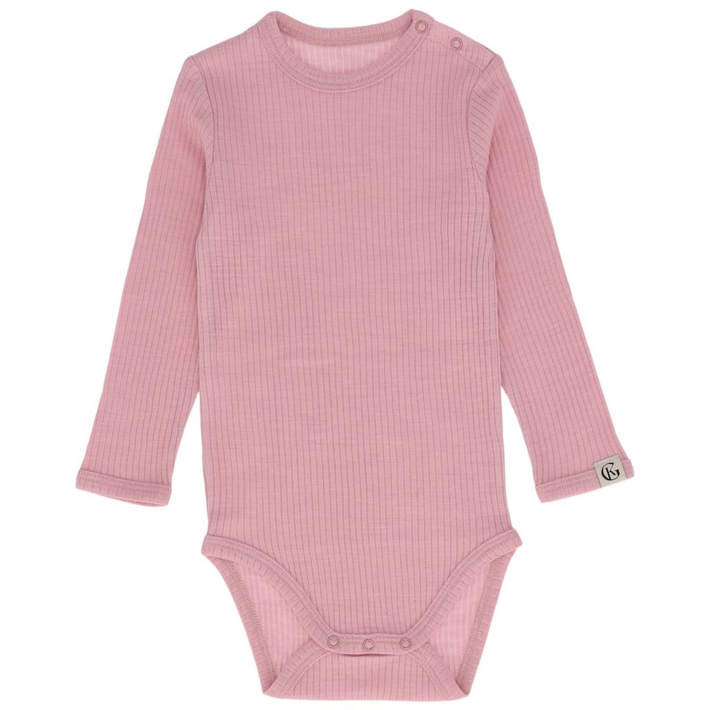 Chalk Wool Onesie i lilla rosa ribbet design